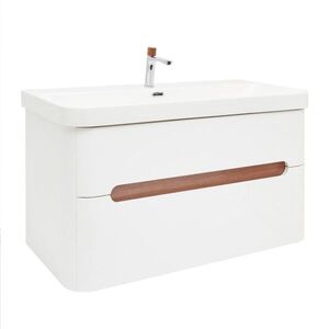 Kúpeľňová skrinka s umývadlom a batériou SAT Fusion 97, 5x53x45 cm biela matná mat SATFUSION2100WMWBA SATFUSION2100WMWBA vyobraziť