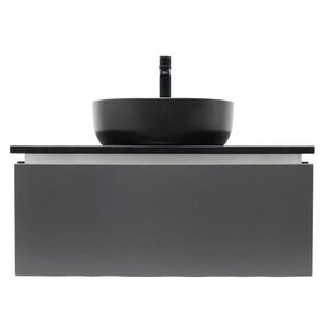 Kúpeľňová skrinka s kamennou krycou doskou a umývadlom SAT Feel 80x30x46 cm antracit SATFEEL80ANTTKB SATFEEL80ANTTKB vyobraziť
