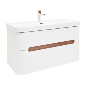 Kúpeľňová skrinka s umývadlom a batériou SAT Fusion 97, 5x53x45 cm biela matná mat SATFUSION2100WUBA SATFUSION2100WUBA vyobraziť