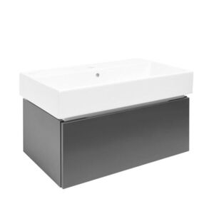 Kúpeľňová skrinka s umývadlom SAT Feel 80x30x46 cm antracit mat SATFEEL80ANTU2 SATFEEL80ANTU2 vyobraziť