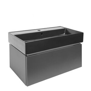 Kúpeľňová skrinka s umývadlom SAT Feel 80x30x46 cm antracit mat SATFEEL80ANTU3 SATFEEL80ANTU3 vyobraziť