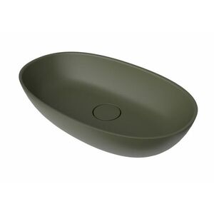 Umývadlo na dosku SAT Aula 60x36 cm zelená mat bez otvoru pre batériu, bez prepadu SATAU6036G SATAU6036G vyobraziť