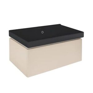 Kúpeľňová skrinka s umývadlom SAT Feel 80x30x46 cm pieskovo béžová mat SATFEEL80BEU1MB SATFEEL80BEU1MB vyobraziť