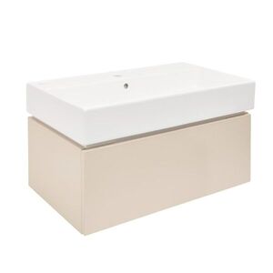 Kúpeľňová skrinka s umývadlom SAT Feel 80x30x46 cm pieskovo béžová mat SATFEEL80BEU2 SATFEEL80BEU2 vyobraziť