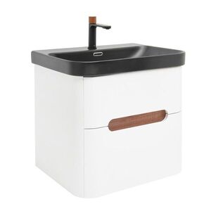 Kúpeľňová skrinka s umývadlom a batériou SAT Fusion 57, 5x53x45 cm biela matná mat SATFUSION260WBKMBA SATFUSION260WBKMBA vyobraziť