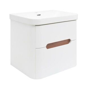 Kúpeľňová skrinka s umývadlom SAT Fusion 57, 5x53x45 cm biela matná mat SATFUSION260WMW SATFUSION260WMW vyobraziť