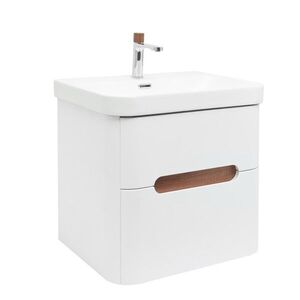 Kúpeľňová skrinka s umývadlom a batériou SAT Fusion 57, 5x53x45 cm biela matná mat SATFUSION260WMWBA SATFUSION260WMWBA vyobraziť