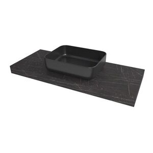 Doska pod umývadlo Naturel Dolce 140x8x50 cm Pietra Grigia čierna mat DO14050PBC DO14050PBC vyobraziť