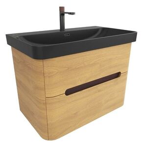 Kúpeľňová skrinka s umývadlom SAT Fusion 77, 5x53x45 cm dub medový mat SATFUSION280DMBKMB SATFUSION280DMBKMB vyobraziť