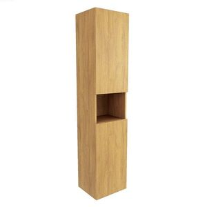 Kúpeľňová skrinka vysoká SAT Feel 36x165x32 cm dub medový mat SATFEELV36DM SATFEELV36DM vyobraziť