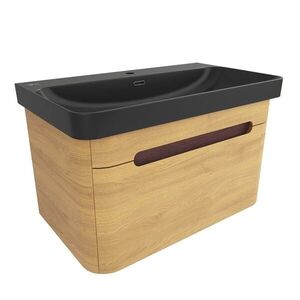 Kúpeľňová skrinka s umývadlom SAT Fusion 77, 5x43x45 cm dub medový mat SATFUSION80DMBKM SATFUSION80DMBKM vyobraziť