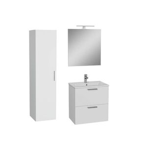 Kúpeľňová zostava s umývadlom 60 cm vrátane umývadlovej batérie, vtoku a sifónu VitrA Mia biela KSETMIA60B KSETMIA60B vyobraziť