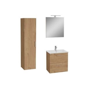 Kúpeľňová zostava s umývadlom 60 cm vrátane umývadlovej batérie, vtoku a sifónu VitrA Mia zlatý dub KSETMIA60D KSETMIA60D vyobraziť