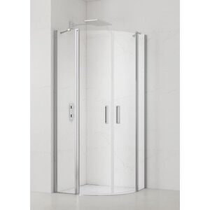 Sprchovací kút štvrťkruh 90x90 cm SAT Fusion SATFUSP90CRT SATFUSP90CRT vyobraziť