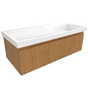 Kúpeľňová skrinka s umývadlom SAT Evolution 98x30x44, 5 cm dub medový mat SATEVO100DMU4 SATEVO100DMU4 vyobraziť