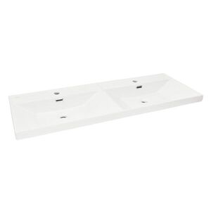 Nábytkové dvojumývadlo SAT B-Way 121x46 cm biela matná dva otvory pre batériu SATBW212046WM SATBW212046WM vyobraziť