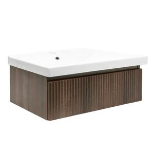 Kúpeľňová skrinka s umývadlom SAT Evolution 98x30x44, 8 cm orech mat SATEVO100NAU1 SATEVO100NAU1 vyobraziť