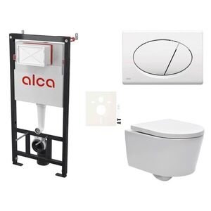 Cenově zvýhodněný závěsný WC set Alca do lehkých stěn / předstěnová montáž + WC SAT Brevis SIKOASW1 SIKOASW1 vyobraziť