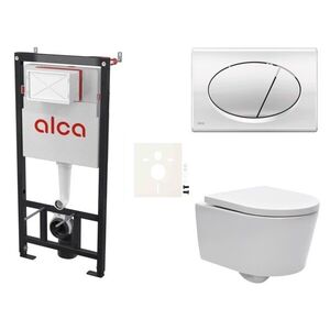 Cenově zvýhodněný závěsný WC set Alca do lehkých stěn / předstěnová montáž + WC SAT Brevis SIKOASW2 SIKOASW2 vyobraziť