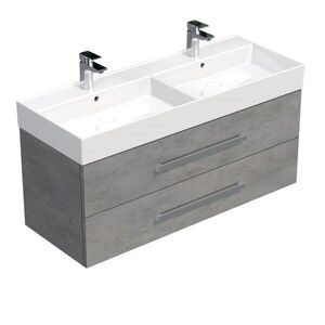 Kúpeľňová skrinka s umývadlom SAT Cube Way 120x53x46 cm betón mat CUBE461202BESAT CUBE461202BESAT vyobraziť
