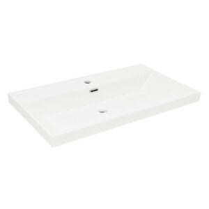 Nábytkové umývadlo SAT B-Way 81x46, 5 cm biela matná s otvorom pre batériu uprostred SATBW8046WM SATBW8046WM vyobraziť