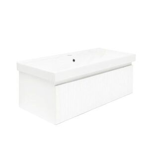 Kúpeľňová skrinka s umývadlom SAT Evolution 98x30x44, 8 cm biela mat SATEVO100WMU1 SATEVO100WMU1 vyobraziť