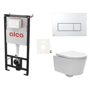 Cenově zvýhodněný závěsný WC set Alca do lehkých stěn / předstěnová montáž + WC SAT Brevis SIKOASW8 SIKOASW8 vyobraziť