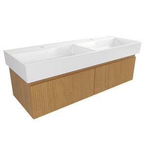 Kúpeľňová skrinka s umývadlom SAT Evolution 118x30x44, 5 cm dub medový mat SATEVO120DMU2 SATEVO120DMU2 vyobraziť