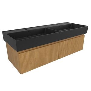 Kúpeľňová skrinka s umývadlom SAT Evolution 118x30x44, 5 cm dub medový mat SATEVO120DMU2B SATEVO120DMU2B vyobraziť