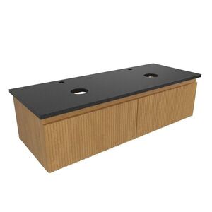 Kúpeľňová skrinka s krycou doskou SAT Evolution 118x30x44, 5 cm dub medový mat SATEVO120DMZ SATEVO120DMZ vyobraziť