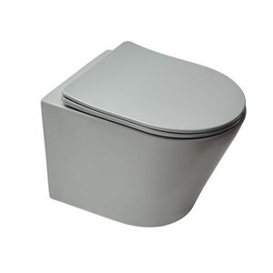 Wc závesné SAT Infinitio vrátane dosky softclose, šedá mat, zadný odpad SATINF010RREXPLGRM SATINF010RREXPLGRM vyobraziť