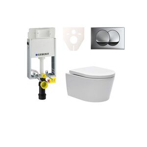 Cenovo zvýhodnený závesný WC set Geberit na zamurovanie + WC SAT Brevis SIKOGE1W71 SIKOGE1W71 vyobraziť