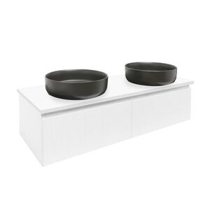 Kúpeľňová skrinka s krycou doskou SAT Evolution 118x30x44, 8 cm biela mat SATEVO120WMD SATEVO120WMD vyobraziť