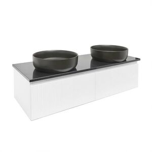 Kúpeľňová skrinka so žulovou doskou SAT Evolution 118x30x44, 8 cm biela mat SATEVO120WMZ SATEVO120WMZ vyobraziť