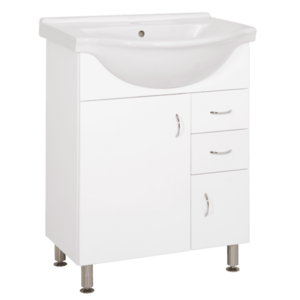 Kúpeľňová skrinka s umývadlom Keramia Pro 65, 8x51, 4 cm biela PRO65DV PRO65DV vyobraziť