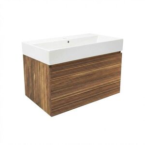 Kúpeľňová skrinka s umývadlom Naturel Elsa 79x35x45, 5 cm ebenová dyha mat ELSA80EBU2 ELSA80EBU2 vyobraziť