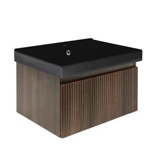 Kúpeľňová skrinka s umývadlom SAT Evolution 58x30x45 cm orech mat SATEVO60NAU1MB SATEVO60NAU1MB vyobraziť