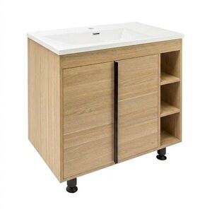 Kúpeľňová skrinka s umývadlom Naturel Lucca 79x70x45 cm dub mat LUCCA80DU3A LUCCA80DU3A vyobraziť