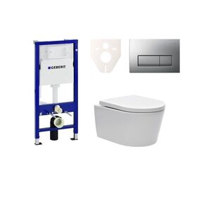 Cenově zvýhodněný závěsný WC set Geberit do lehkých stěn / předstěnová montáž + WC SAT Brevis SIKOGES6W8 SIKOGES6W8 vyobraziť