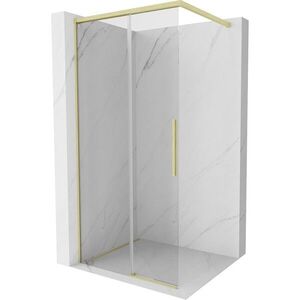 MEXEN/S - Rox Sprchová zástena WALK-IN 75 x 200, transparent 8 mm, zlato kartáčovaná 8C2-075-003-55-00 vyobraziť