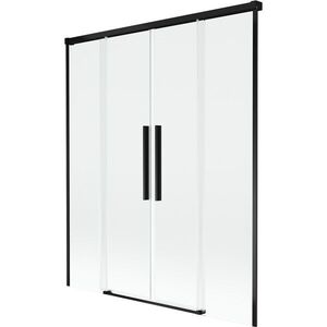 MEXEN/S - Rox vaňová zástena 2-krídlová posuvná 140 x 150, transparent, čierna 8C9-140-002-70-00 vyobraziť