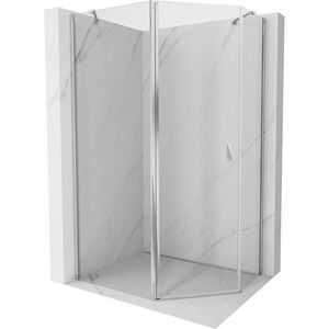 MEXEN/S - Mistsprchovací kút päťboký krídlový asymetrický 100 x 90, transparent, chróm 8A8-100-090-01-00 vyobraziť