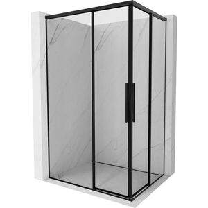 MEXEN/S - Rox Duo sprchovací kút posuvný 110 x 85, čierna okraj, čierna 8C2D-110-085-70-70 vyobraziť