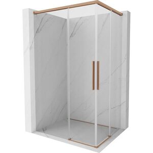 MEXEN/S - Rox Duo sprchovací kút posuvný 85 x 80, transparent, meď kartáčovaná 8C2D-085-080-65-00 vyobraziť