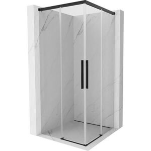 MEXEN/S - Rox Duo sprchovací kút posuvný 90 x 90, transparent, čierna 8C2D-090-090-70-00 vyobraziť