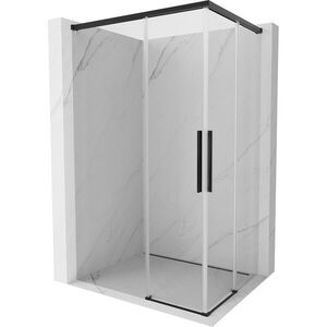 MEXEN/S - Rox Duo sprchovací kút posuvný 95 x 85, transparent, čierna 8C2D-095-085-70-00 vyobraziť