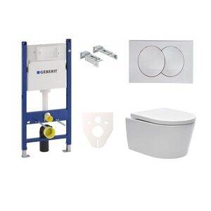 Cenově zvýhodněný závěsný WC set Geberit do lehkých stěn / předstěnová montáž + WC SAT Brevis SIKOGES7W7S SIKOGES7W7S vyobraziť
