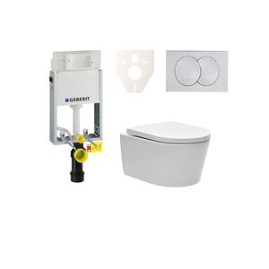 Cenově zvýhodněný závěsný WC set Geberit k zazdění + WC SAT Brevis SIKOGE1W7 SIKOGE1W7 vyobraziť