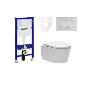 Cenově zvýhodněný závěsný WC set Geberit do lehkých stěn / předstěnová montáž + WC SAT Brevis SIKOGES6W7 SIKOGES6W7 vyobraziť