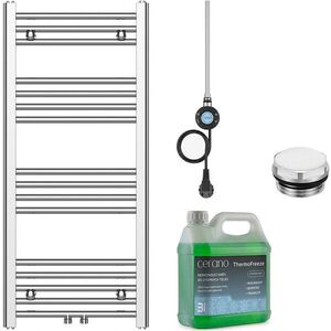 CERANO - Kúpeľňový elektrický radiátorový set Benito - WIFI - 300W - chróm - 1000x450 mm CER-268861 vyobraziť